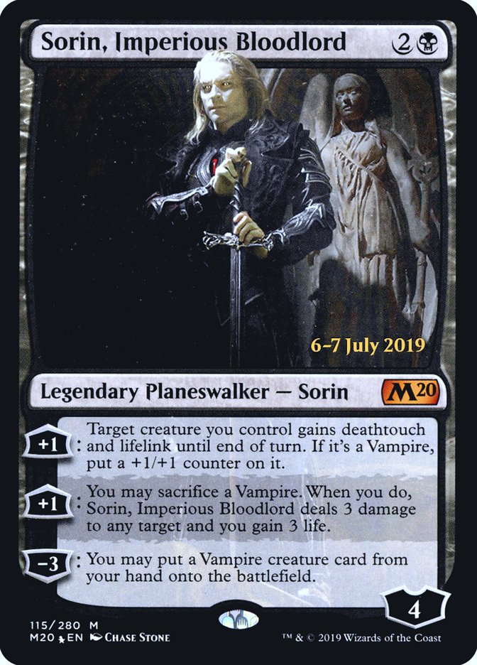 Sorin, Imperious Bloodlord [Core Set 2020 Prerelease Promos] | North Valley Games