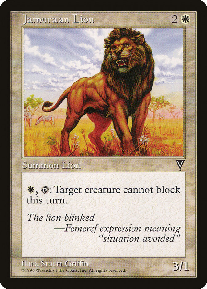 Jamuraan Lion [Visions] | North Valley Games
