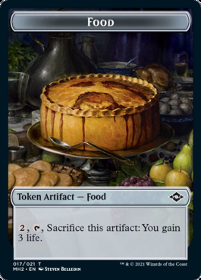 Beast // Food (17) Double-Sided Token [Modern Horizons 2 Tokens] | North Valley Games