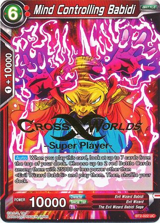 Mind Controlling Babidi (Super Player Stamped) (BT2-022) [Tournament Promotion Cards] | North Valley Games
