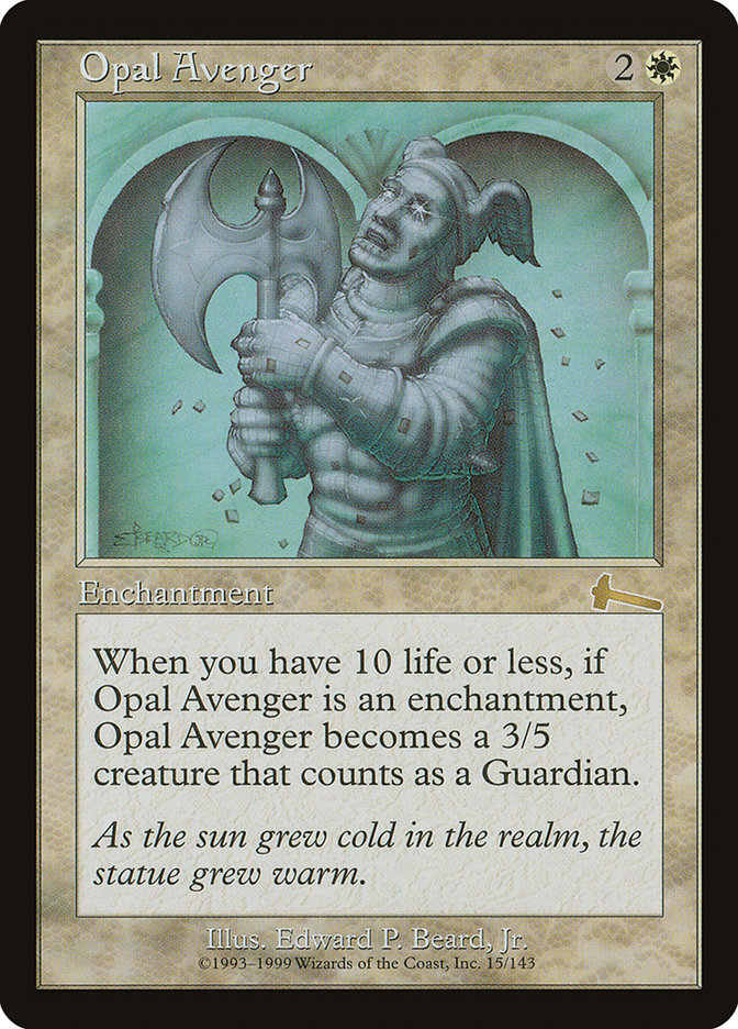 Opal Avenger [Urza's Legacy] | North Valley Games