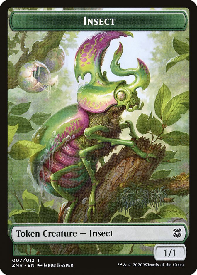 Drake // Insect Double-Sided Token [Zendikar Rising Tokens] | North Valley Games