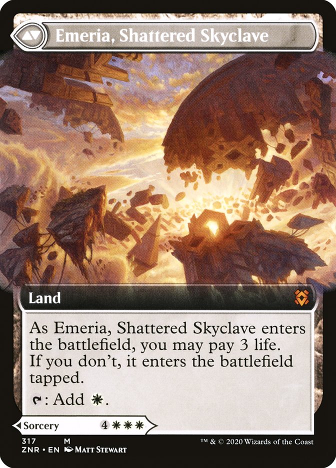 Emeria's Call // Emeria, Shattered Skyclave (Extended Art) [Zendikar Rising] | North Valley Games