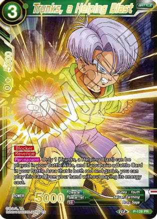 Trunks, a Helping Blast (Gold Stamped) (P-128) [Mythic Booster] | North Valley Games