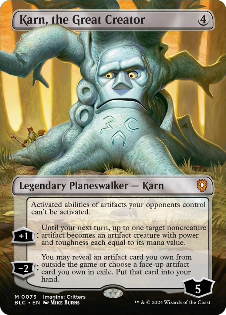 Karn, the Great Creator (Borderless) [Bloomburrow Commander] | North Valley Games