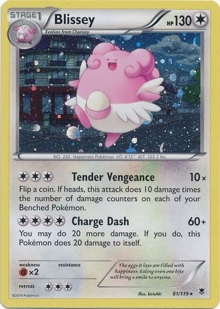 Blissey (81/119) (Cosmos Holo) [XY: Phantom Forces] | North Valley Games