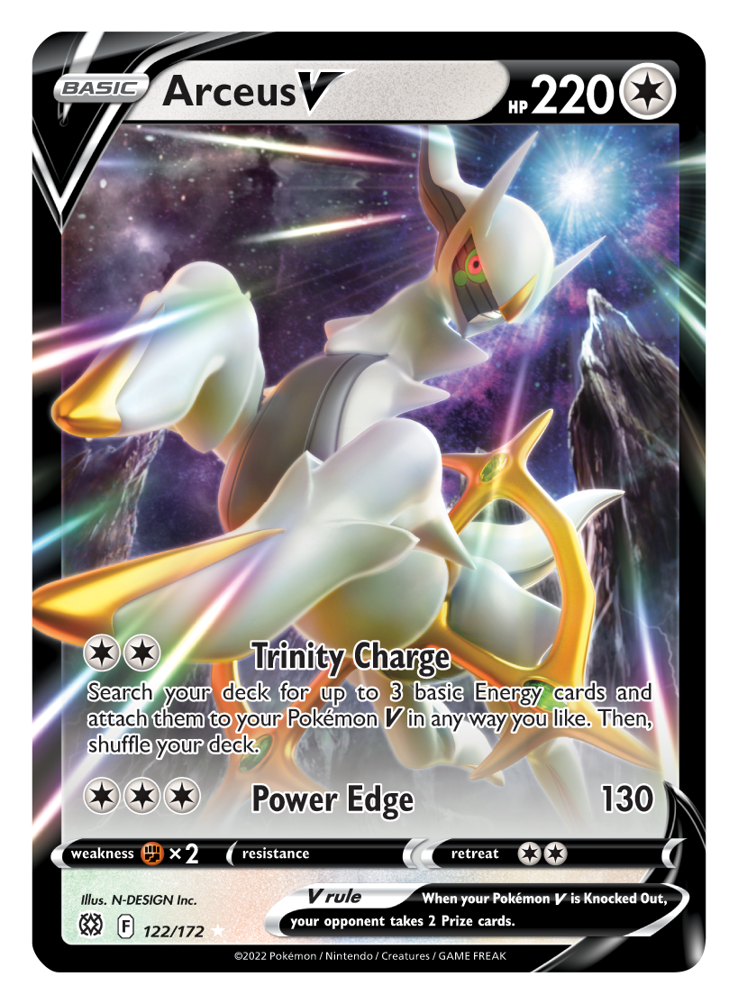 Arceus V (122/172) [Sword & Shield: Brilliant Stars] | North Valley Games