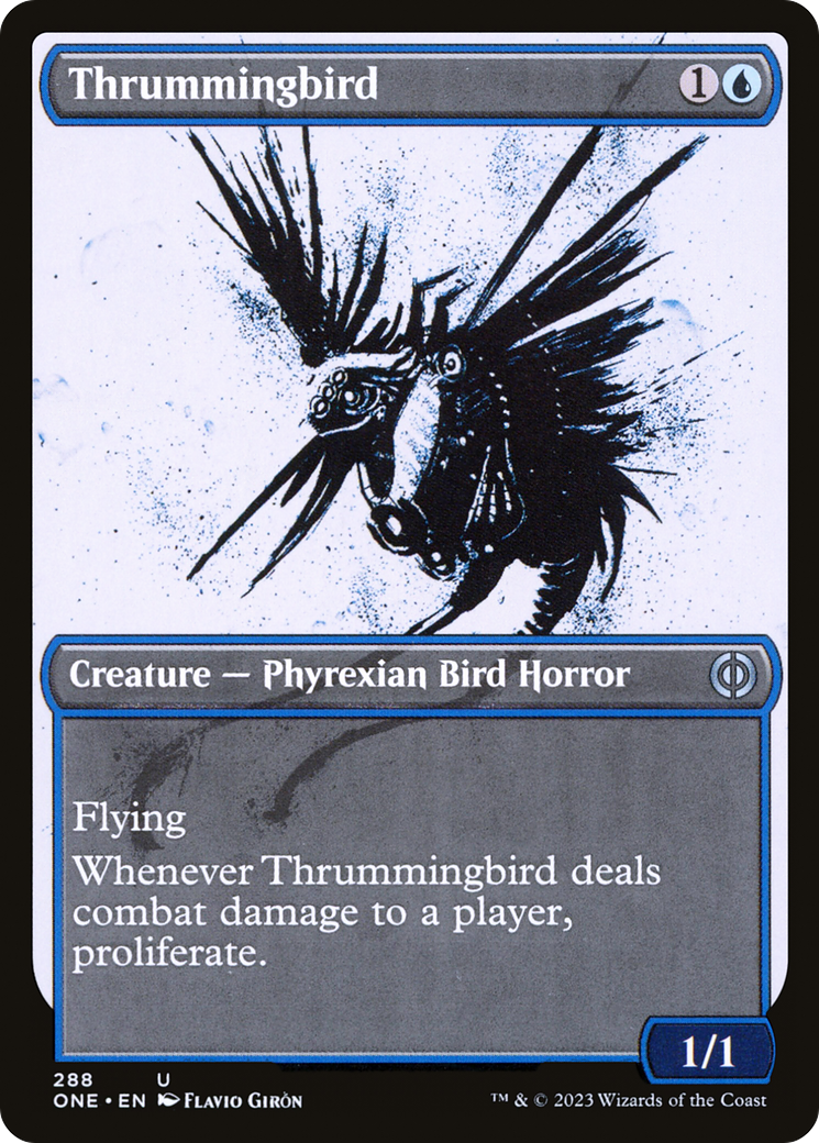 Thrummingbird (Showcase Ichor) [Phyrexia: All Will Be One] | North Valley Games