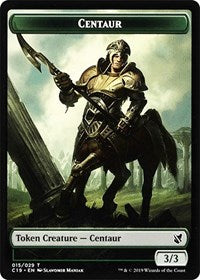 Centaur // Egg Double-Sided Token [Commander 2019 Tokens] | North Valley Games