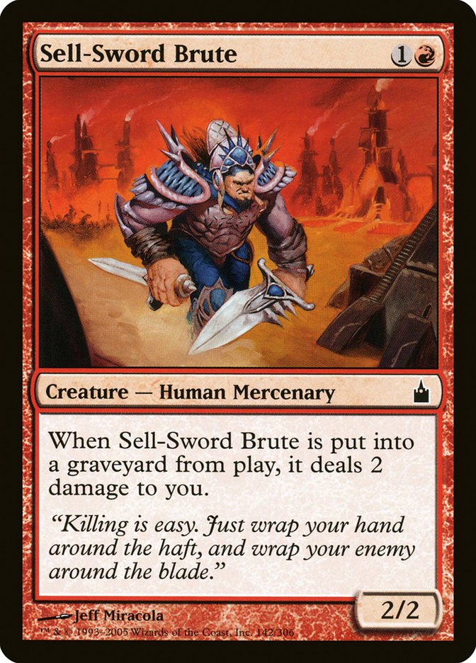 Sell-Sword Brute [Ravnica: City of Guilds] | North Valley Games