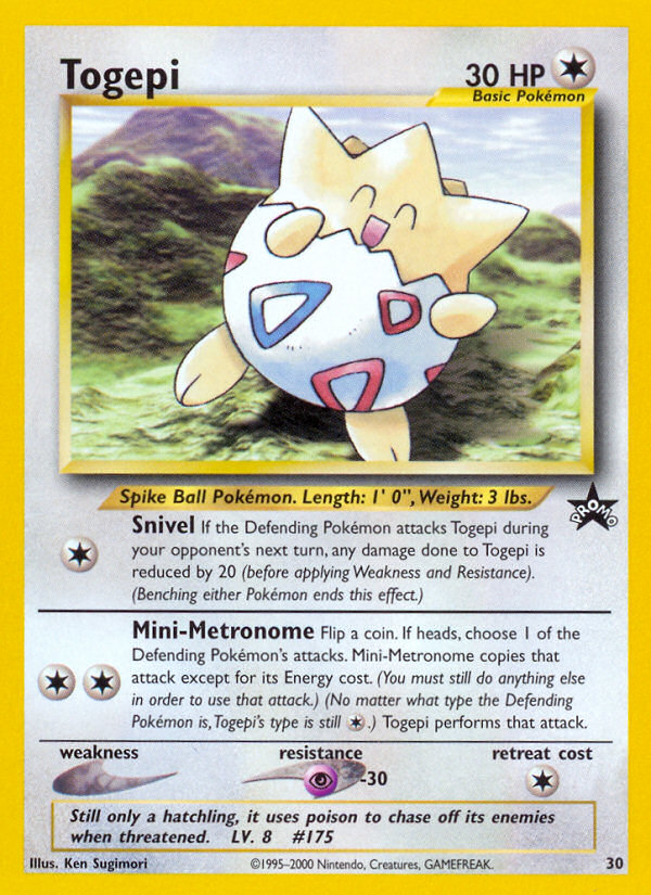 Togepi (30) [Wizards of the Coast: Black Star Promos] | North Valley Games