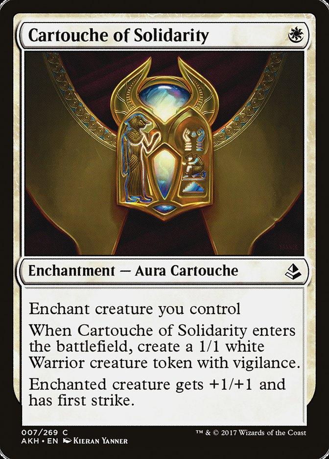 Cartouche of Solidarity [Amonkhet] | North Valley Games