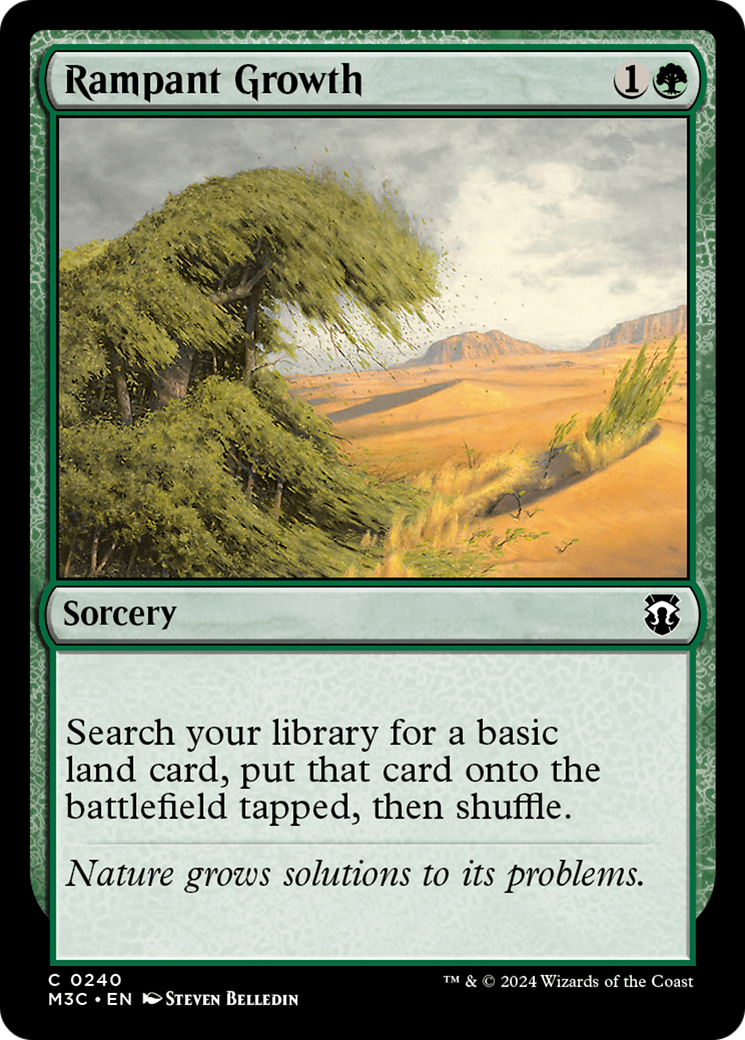 Rampant Growth (Ripple Foil) [Modern Horizons 3 Commander] | North Valley Games