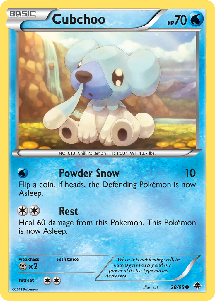 Cubchoo (28/98) [Black & White: Emerging Powers] | North Valley Games