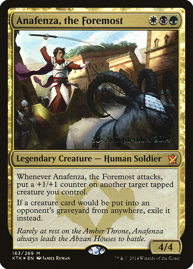 Anafenza, the Foremost [Khans of Tarkir Prerelease Promos] | North Valley Games