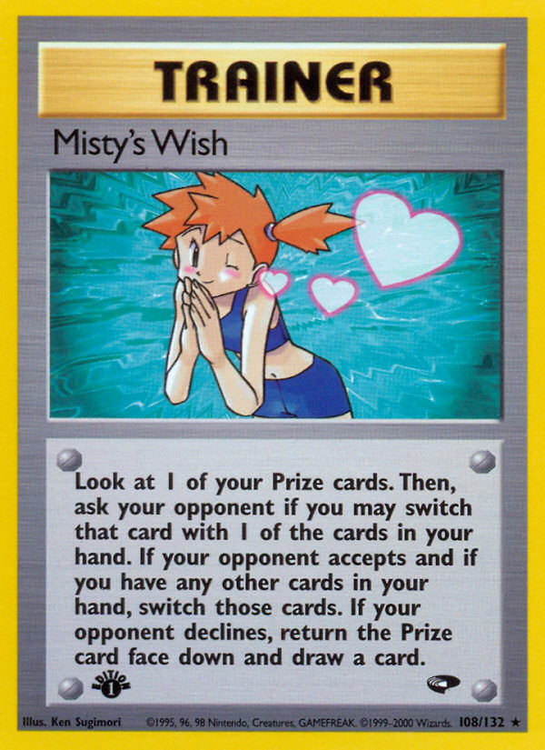 Misty's Wish (108/132) [Gym Challenge 1st Edition] | North Valley Games