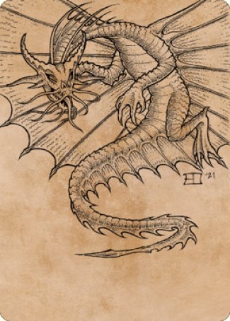 Ancient Gold Dragon Art Card (44) [Commander Legends: Battle for Baldur's Gate Art Series] | North Valley Games