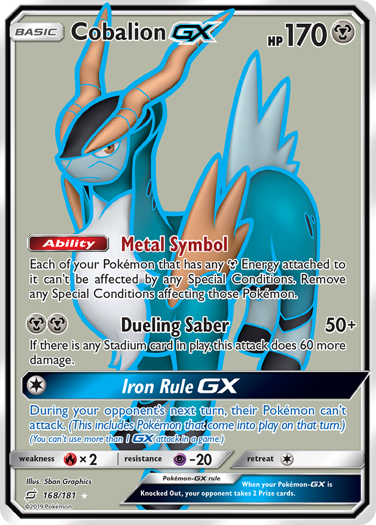 Cobalion GX (168/181) [Sun & Moon: Team Up] | North Valley Games