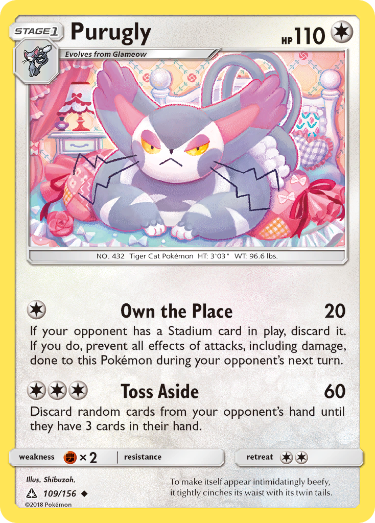 Purugly (109/156) [Sun & Moon: Ultra Prism] | North Valley Games