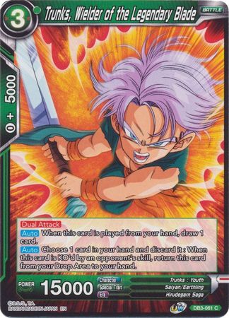 Trunks, Wielder of the Legendary Blade (DB3-061) [Giant Force] | North Valley Games