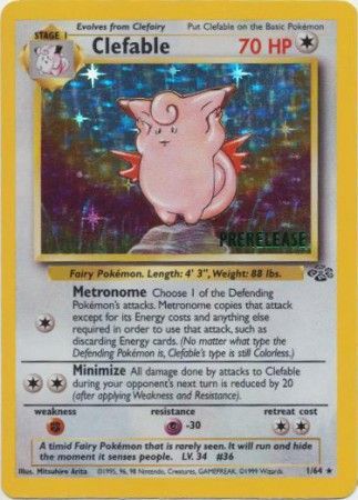 Clefable (1/64) (Prerelease Promo) [Jungle Unlimited] | North Valley Games