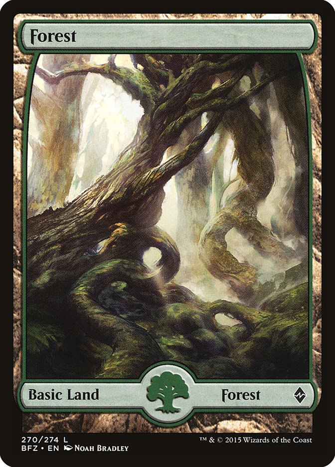 Forest (270) (Full Art) [Battle for Zendikar] | North Valley Games