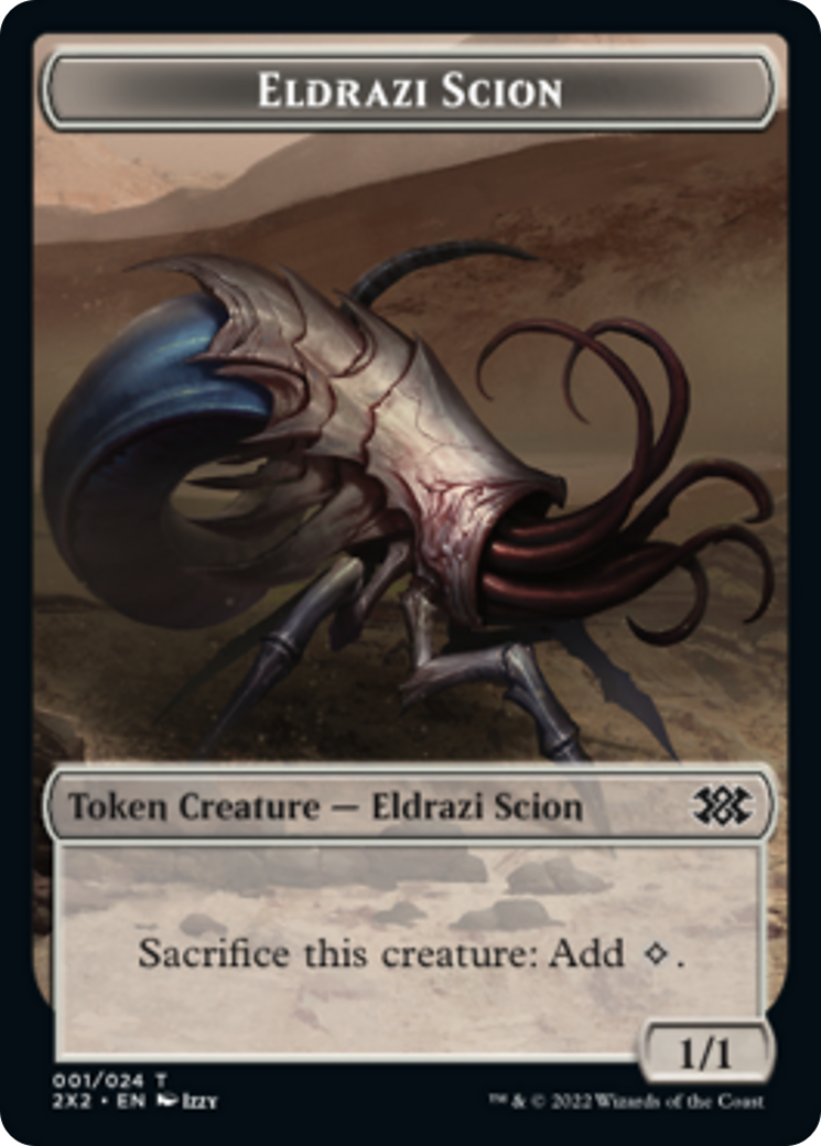 Zombie // Eldrazi Scion Double-Sided Token [Double Masters 2022 Tokens] | North Valley Games