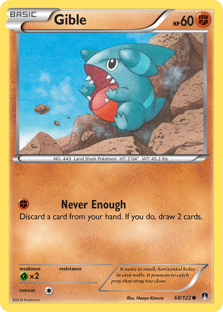 Gible (68/122) [XY: BREAKpoint] | North Valley Games