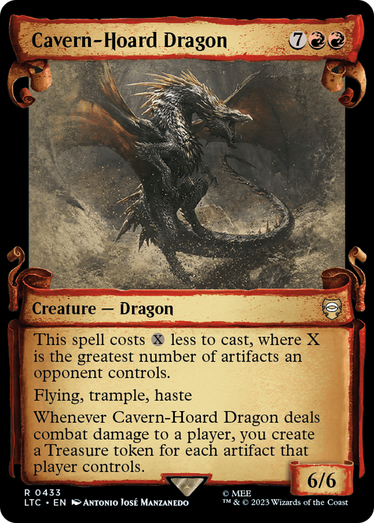 Cavern-Hoard Dragon [The Lord of the Rings: Tales of Middle-Earth Commander Showcase Scrolls] | North Valley Games