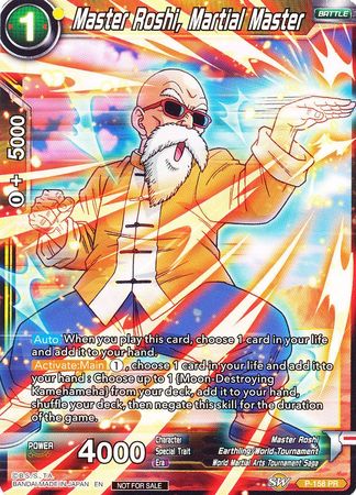 Master Roshi, Martial Master (Power Booster: World Martial Arts Tournament) (P-158) [Promotion Cards] | North Valley Games