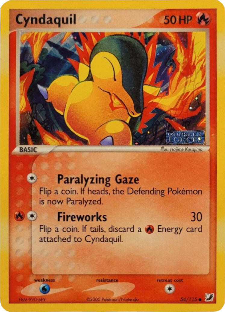 Cyndaquil (54/115) (Stamped) [EX: Unseen Forces] | North Valley Games