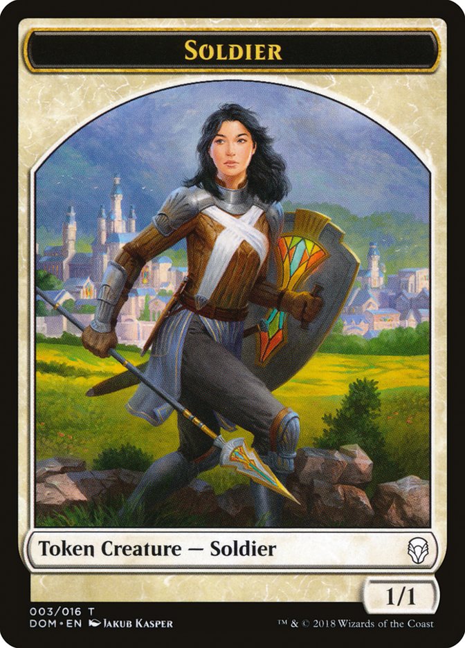 Soldier Token [Dominaria Tokens] | North Valley Games