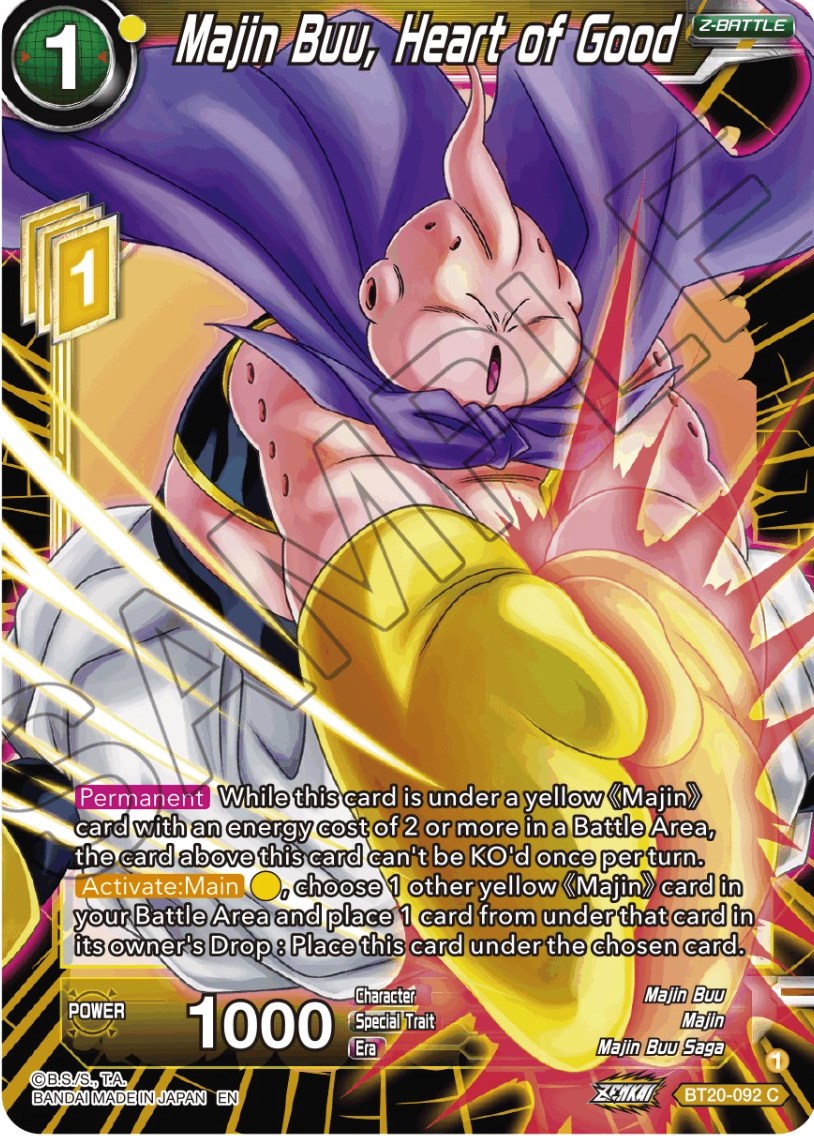 Majin Buu, Heart of Good (BT20-092) [Power Absorbed] | North Valley Games