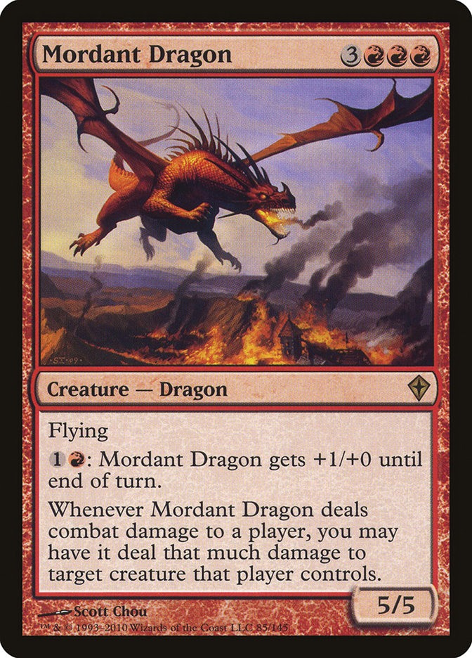 Mordant Dragon [Worldwake] | North Valley Games