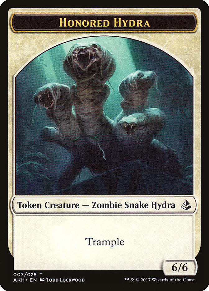 Honored Hydra // Warrior Double-Sided Token [Amonkhet Tokens] | North Valley Games