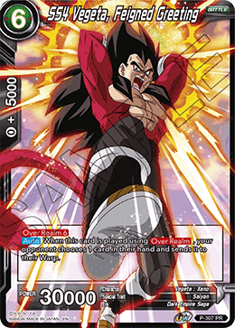 SS4 Vegeta, Feigned Greeting (P-307) [Tournament Promotion Cards] | North Valley Games
