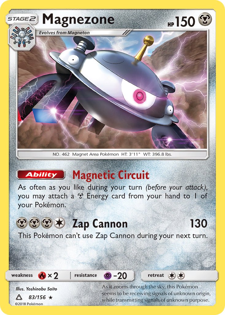 Magnezone (83/156) (Prerelease Kit Exclusive) (Theme Deck Exclusive) [Sun & Moon: Ultra Prism] | North Valley Games