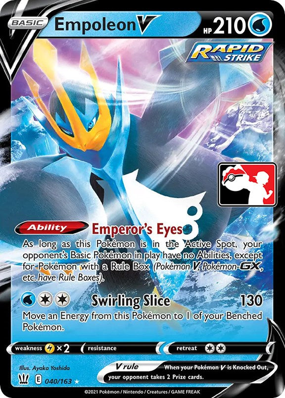 Empoleon V (040/163) [Prize Pack Series One] | North Valley Games