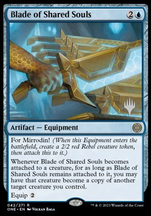 Blade of Shared Souls (Promo Pack) [Phyrexia: All Will Be One Promos] | North Valley Games