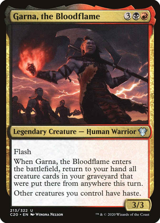 Garna, the Bloodflame [Commander 2020] | North Valley Games