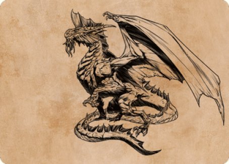 Ancient Silver Dragon Art Card (47) [Commander Legends: Battle for Baldur's Gate Art Series] | North Valley Games