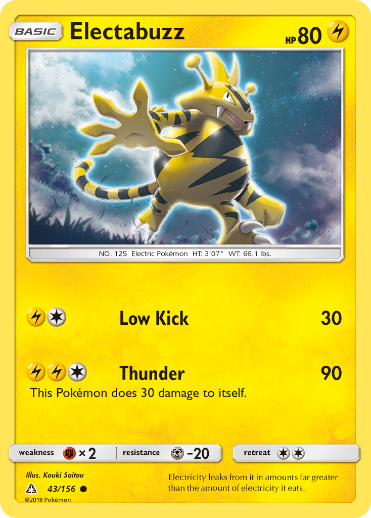 Electabuzz (43/156) [Sun & Moon: Ultra Prism] | North Valley Games