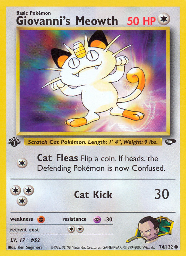 Giovanni's Meowth (74/132) [Gym Challenge 1st Edition] | North Valley Games