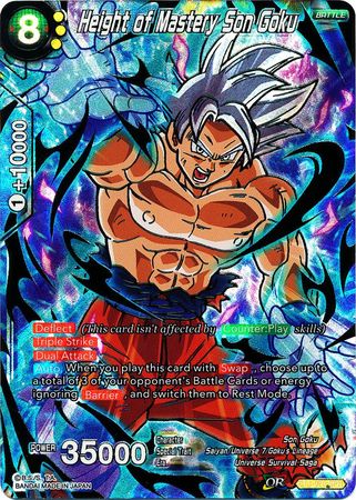 Height of Mastery Son Goku (SPR) (BT4-075) [Colossal Warfare] | North Valley Games