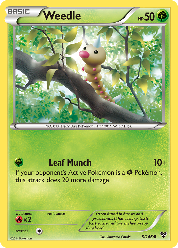 Weedle (3/146) [XY: Base Set] | North Valley Games