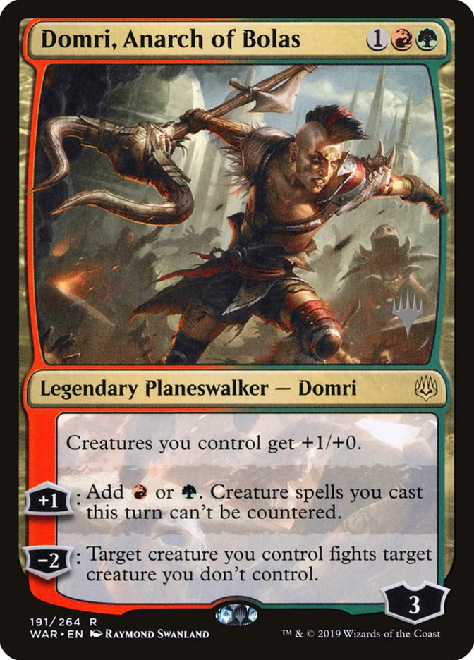 Domri, Anarch of Bolas (Promo Pack) [War of the Spark Promos] | North Valley Games