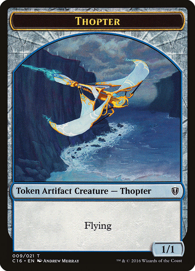 Daretti, Scrap Savant Emblem // Thopter Double-Sided Token [Commander 2016 Tokens] | North Valley Games