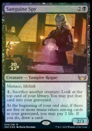 Sanguine Spy [Streets of New Capenna Prerelease Promos] | North Valley Games