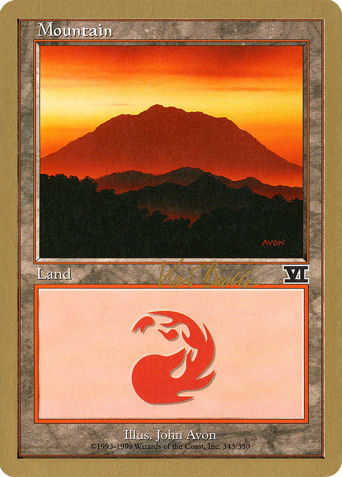 Mountain (kb343) (Kai Budde) [World Championship Decks 1999] | North Valley Games
