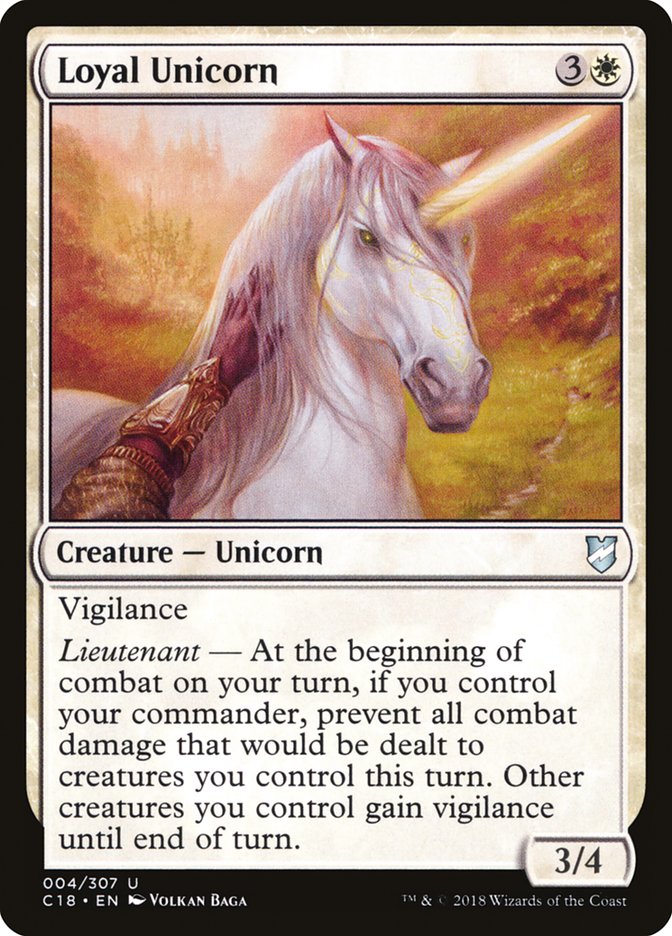 Loyal Unicorn [Commander 2018] | North Valley Games